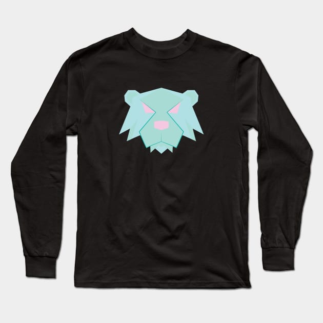 Bear Face Long Sleeve T-Shirt by The Smudge